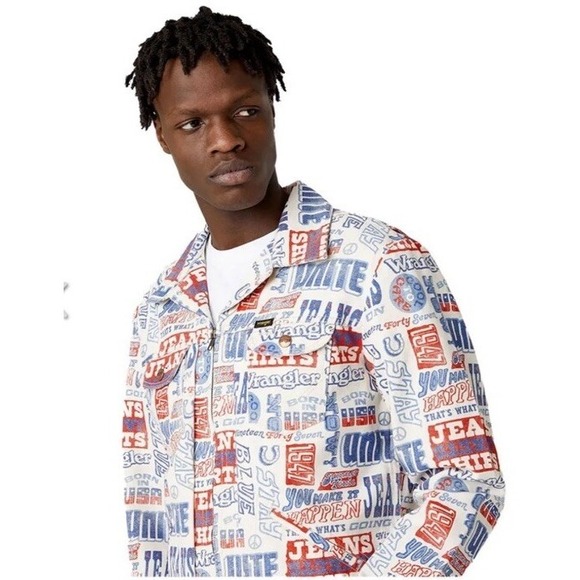 Wrangler Brad Denim Jacket Mens Size M New with Tags - Picture 3 of 7